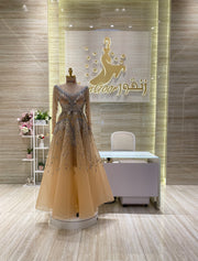 Made-to-order evening gown tailored to your preferences.